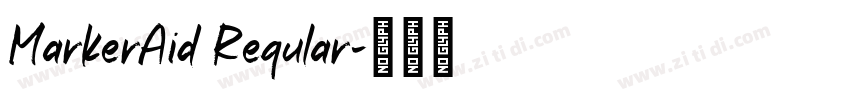 MarkerAid Regular字体转换
